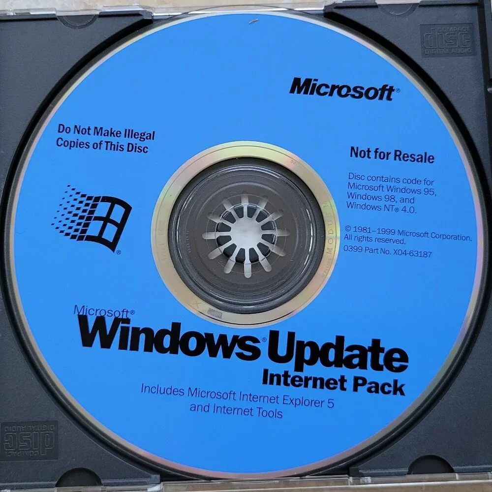 Vintage - Microsoft Windows Update Internet Pack, 1999